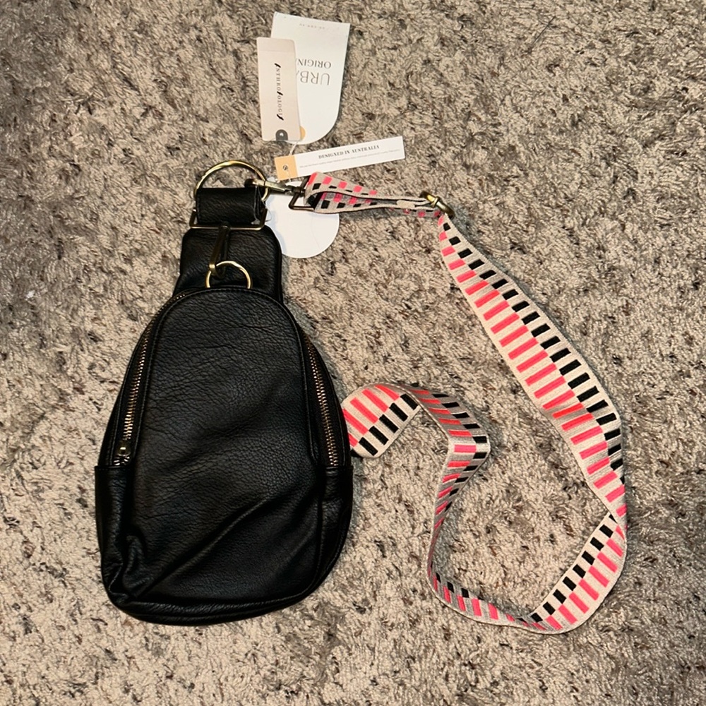 Anthropologie black crossbody NWT